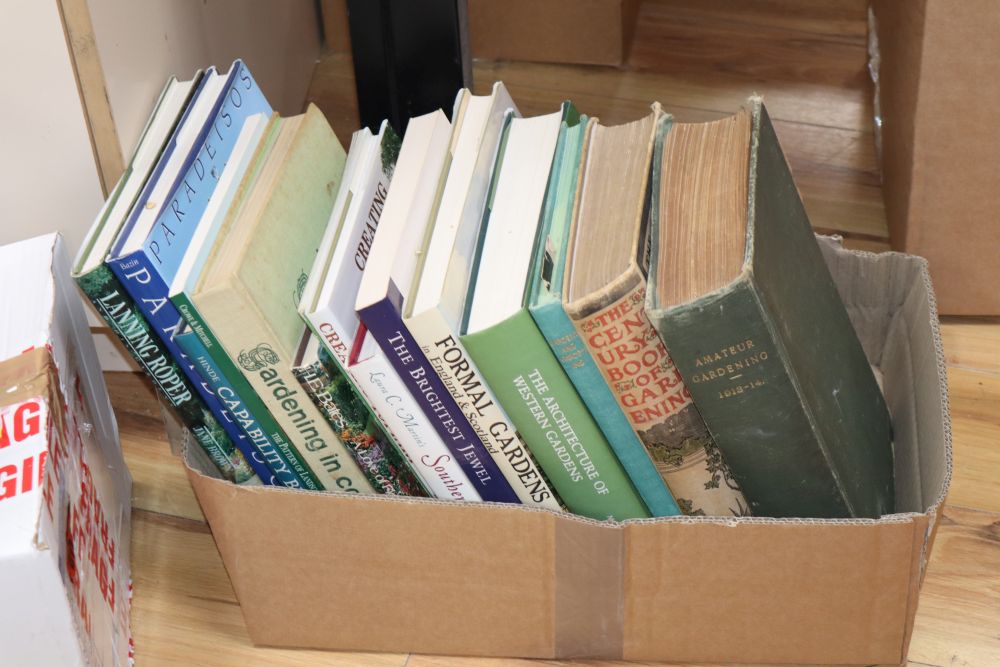 A collection of Garden reference books: